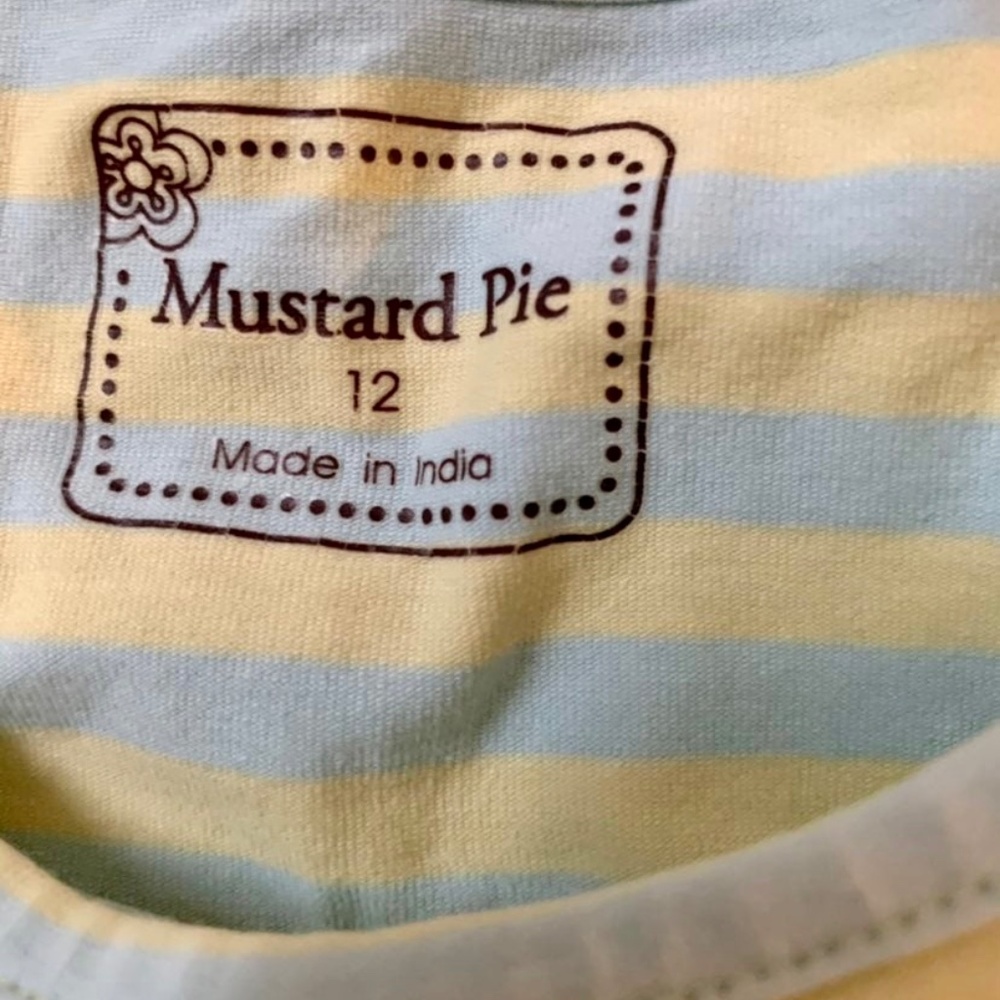 Mustard pie long sleeve top sz 12 - Picture 3 of 3